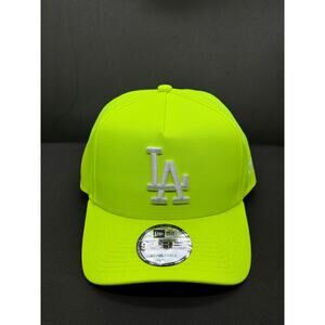 Los Angeles Dodgers Neon Yellow 9FORTY A-Frame Snapback - NWT - World Champs!
